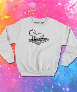 DJ Turntables Cartoon Hands Sweatshirt