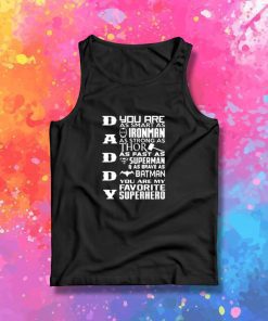 Daddy My superhero Tank Top