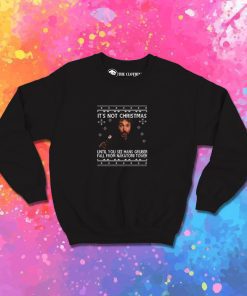Die Hard Hans Gruber Nakatomi Tower Christmas Knit Pattern Sweatshirt