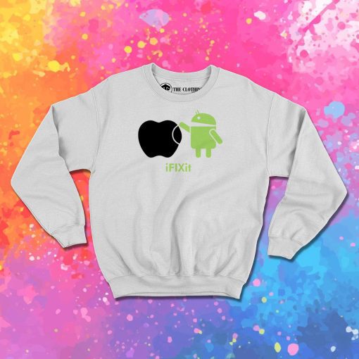 Droid ANDROID fix APPLE Sweatshirt