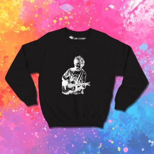 Ed Sheeran Drawing White Sweatshirt