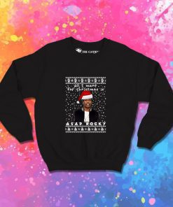 Funny Asap Rocky Rapper Christmas Sweatshirt