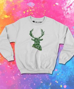 Green Mandala Deer Sweatshirt