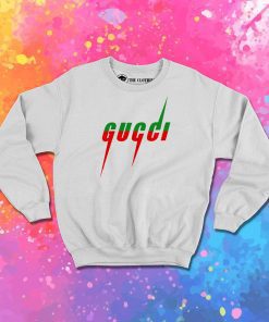 Gucci Blade Print White Sweatshirt