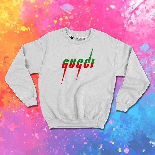 Gucci Blade Print White Sweatshirt