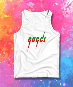 Gucci Blade Print White Tank Top