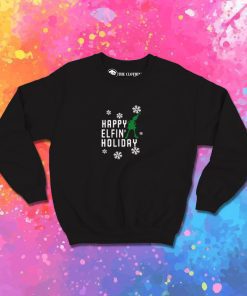 Happy Elfin Holiday gemuk Sweatshirt