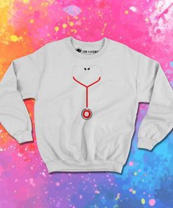Heart Shaped Stethoscope Sweatshirt