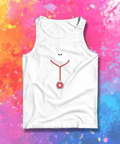 Heart Shaped Stethoscope Tank Top