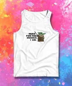 Here For The Snacks Yoda Tank Top