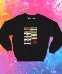 Hip Hop Casette Collection Retro Sweatshirt