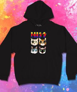 Hiss Funny Cats Kittens Rock Rockin Hoodie