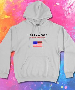 Hollywood California Flag Hoodie