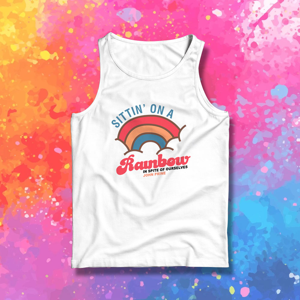 John Prine Sittin On A Rainbow In Spite Of Ourselves Tank Top