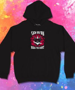 Kiss the Goat Baphomet Creepy Cute Goth Ghost Hoodie