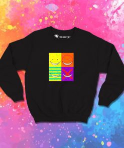 Koro Sensei faces Sweatshirt