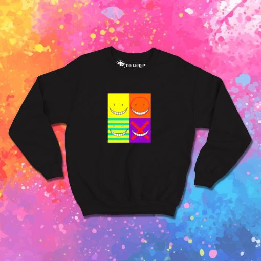 Koro Sensei faces Sweatshirt