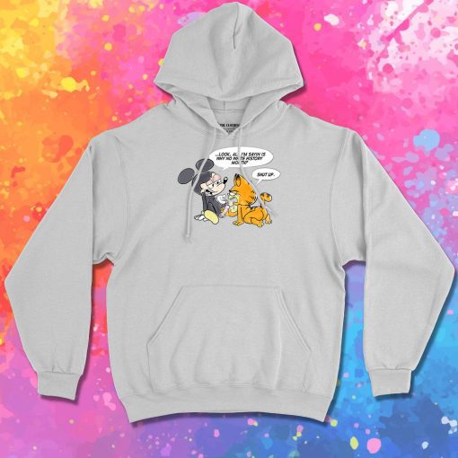 Mickey Mouse Fuck Off Garfield Hoodie