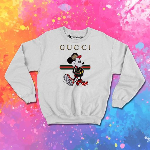 Mickey Mouse Gucci Stripe Sweatshirt