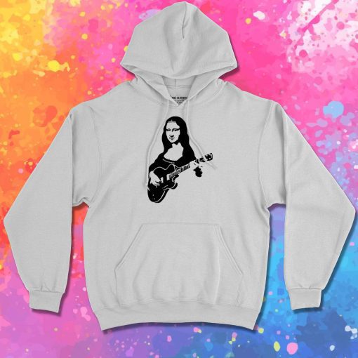 Mona lisa with a guitar Hoodie