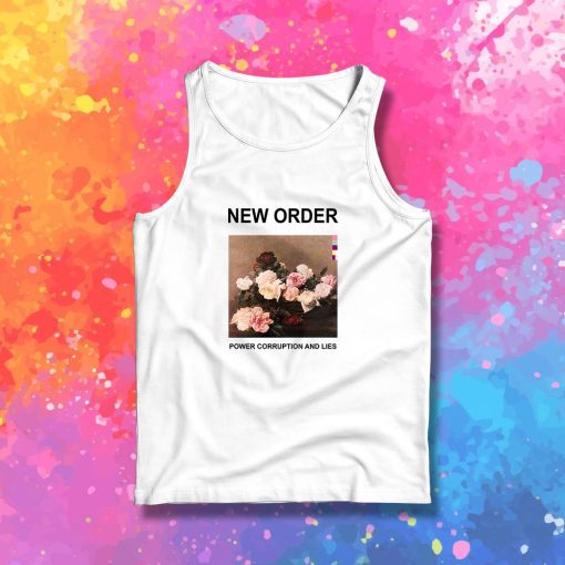 New Order Power Corruption and Lies Vintage Tank Top
