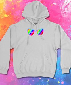 Peace and Love Heart Sunglasses Hoodie