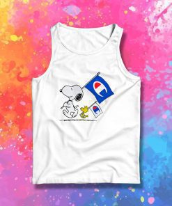 Peanuts Snoopy And Woodstock Flag Tank Top