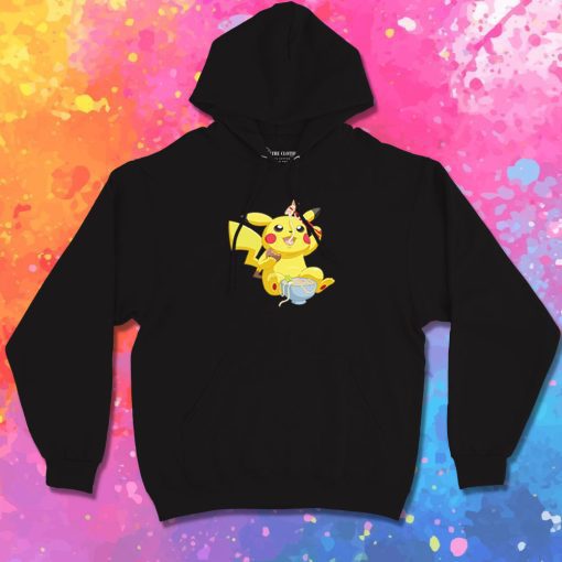 Pikachu Eating Ramen Hoodie