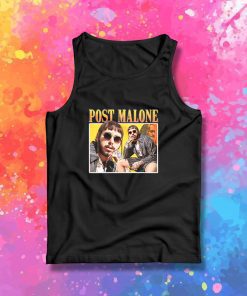 Post Malone Yellow Vintage Retro Tank Top