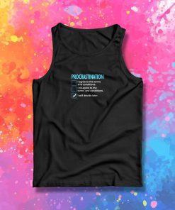Procrastination Policy Tank Top