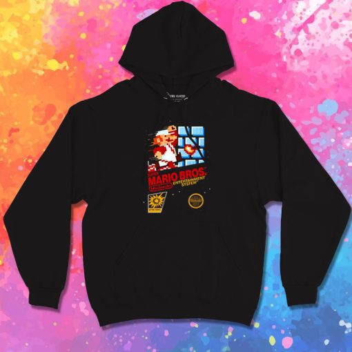 Retro Super Mario Brothers Nintendo Game Cover Hoodie