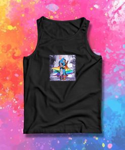 Romantic Kissing Batman and Superman Tank Top