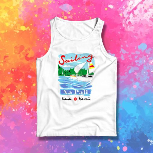 Sailing Na Pali Hawaii Tank Top