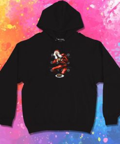 Santa Devouring His Cookies Hoodie