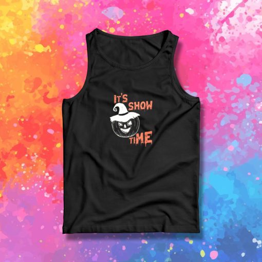 Scary Pumpkin Show Time Funny Halloween Tank Top