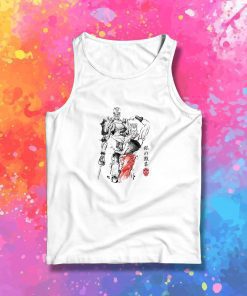 Silver Chariot sumi e Tank Top