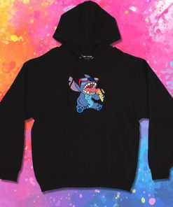Stitch Eat Ice Cream Funny Hoodie