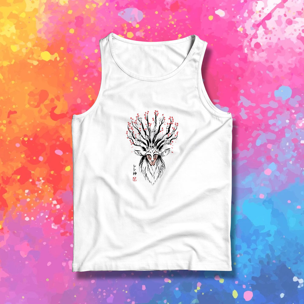 The Deer God sumi e Tank Top