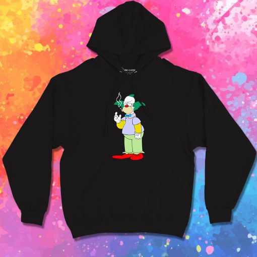 The Simpsons Krusty Clown Smoking Hoodie