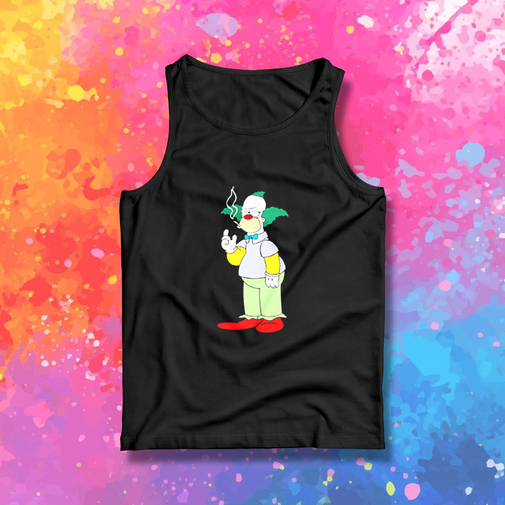 The Simpsons Krusty Clown Smoking Tank Top