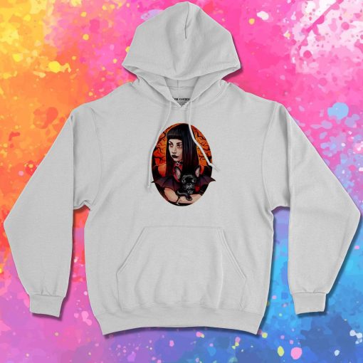 The Vamp And Her BatPig Fitted Hoodie