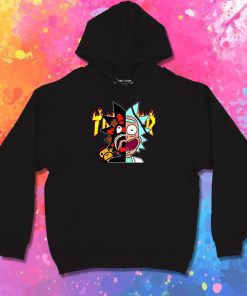 Thrasher Bape Rick Morty Hoodie