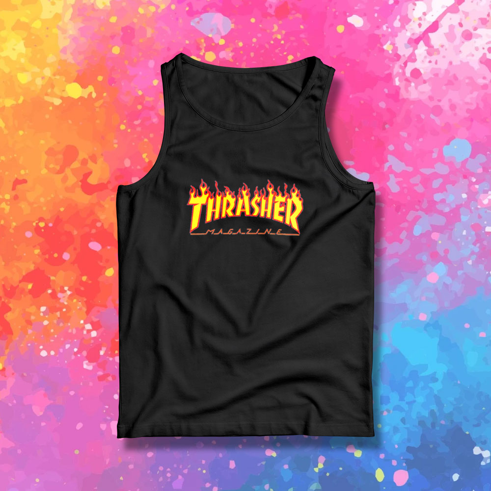 Thrasher Flame Magazine Tank Top