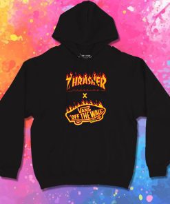 Thrasher x Vans Flame Collaboration Hoodie