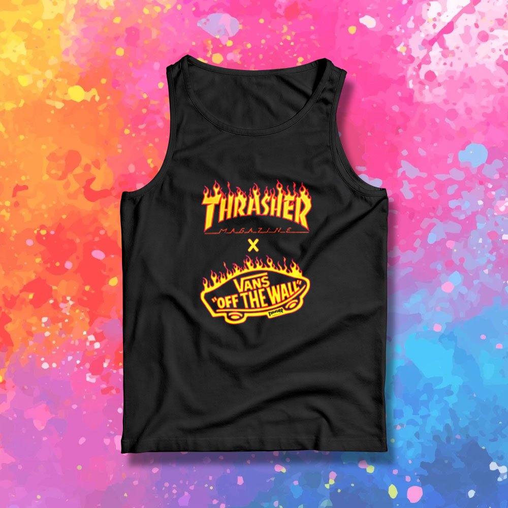 Thrasher x Vans Flame Collaboration Tank Top