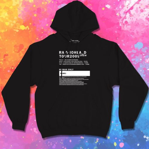 Tour 2009 Radiohead Crew Hoodie