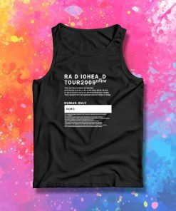 Tour 2009 Radiohead Crew Tank Top