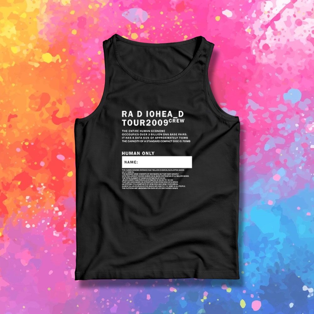Tour 2009 Radiohead Crew Tank Top