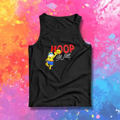 Vintage Garfield HOOP DU JOUR Black Tank Top