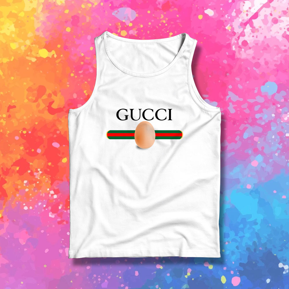 Vintage Gucci Parody World Record Egg Tank Top